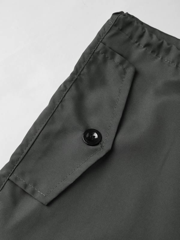 Men's Vintage Drawstring Lace Up Parachute Cargo Pants-5