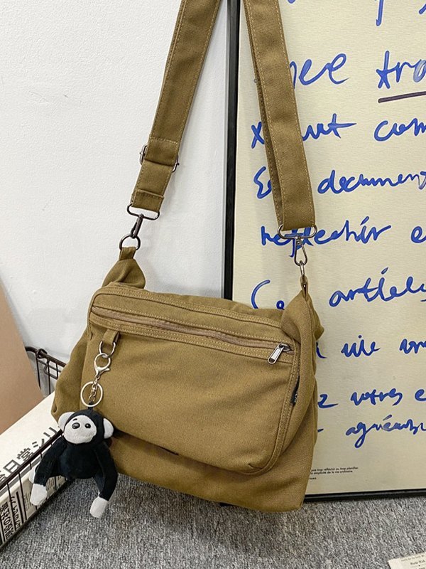 Cartoon Pendant Vintage Shoulder Bag-1